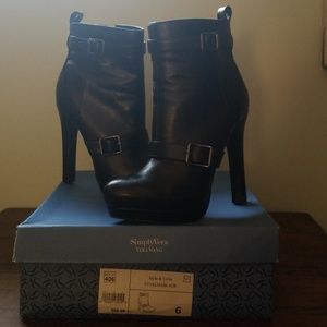 Black Vera Wang boots